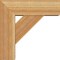 Ekena Millwork Traditional Block Rough Sawn Bracket w/ Offset Brace, Western Red Cedar, 6"W x 16"D x 16"H BKT0604X16X16TRA05RWR - alternate 3